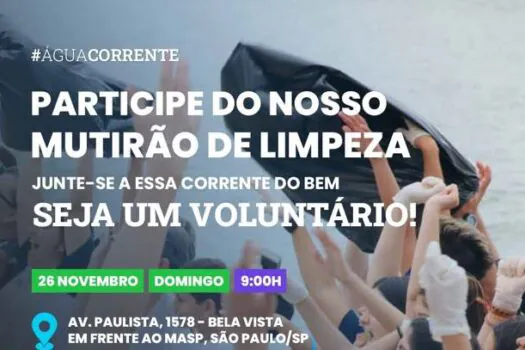 Limpa Brasil mobiliza ação em prol do Dia Nacional do Rio, na Av. Paulista