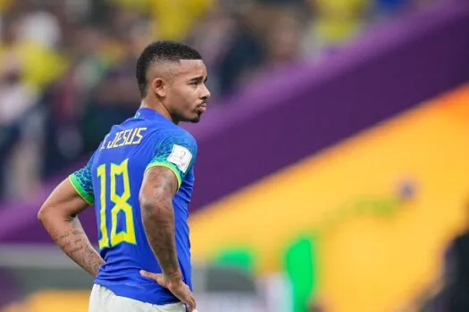 Gabriel Jesus é cortado de jogo contra a Colômbia e não viaja com a seleção