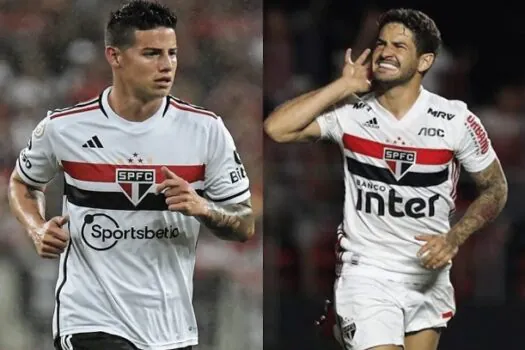 James Rodríguez e Pato sofrem lesão e desfalcam São Paulo no clássico com Santos