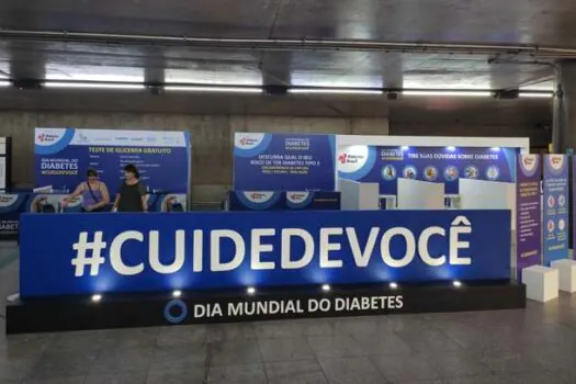 Metrô recebe campanhas de conscientização sobre o diabetes 