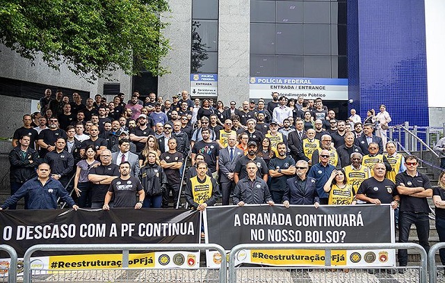 Policiais federais fazem nova mobilização nesta 5ª feira e suspendem atividades no estado de São Paulo 