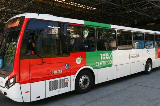 Diadema já conta com seis ônibus elétricos no transporte municipal