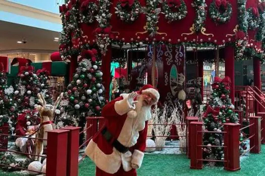 Papai Noel chega amanhã, 15 de novembro, no ParkShopping São Caetano