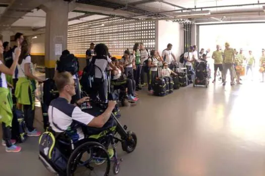 Atletas do goalball e do halterofilismo embarcam para os Jogos Parapan-Americano