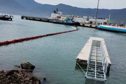 Simulação de emergência no porto de São Sebastião tem proteção às áreas costeiras