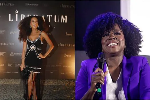 Viola Davis manda recado a Lázaro Ramos e Taís Araújo em aniversário da atriz