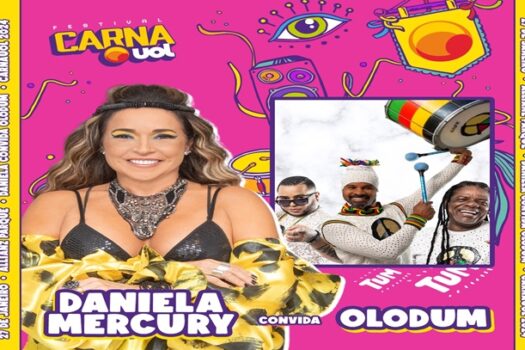 Daniela Mercury convida Olodum para o CarnaUOL 2024