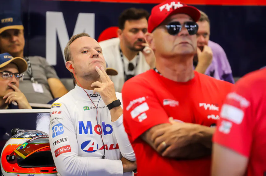 Rubens Barrichello em Interlagos neste sábado