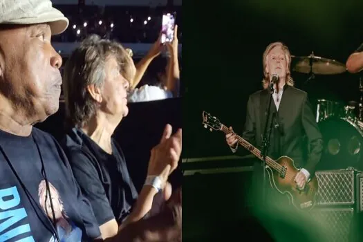 Milton Nascimento e Lô Borges curtem show de Paul McCartney em Belo Horizonte