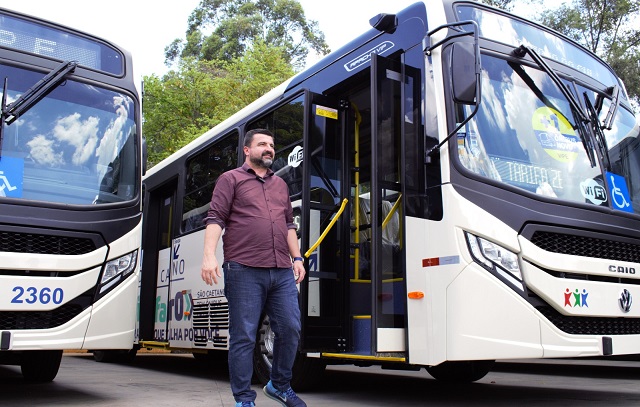 Professor Pio Mielo: “Nova frota de ônibus é mais um passo de São Caetano para o futuro”