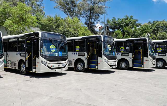 São Caetano renova frota do transporte com seis ônibus 0 km, acessíveis, com ar-condicionado e wi-fi