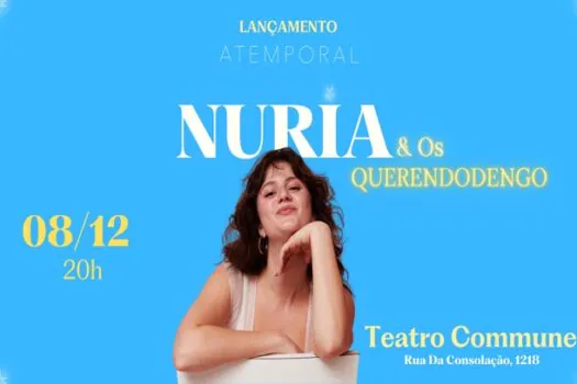 Nuria & Os Querendodengo faz show no Teatro Commune