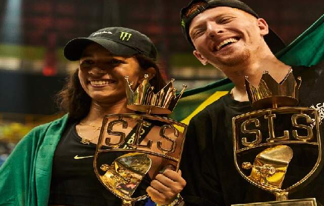 Dobradinha brasileira: Rayssa Lel e Giovanni Vianna são campeões do SLS Super Crown World Championship