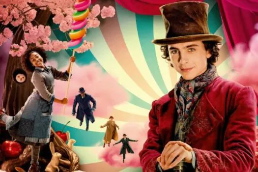 ‘Wonka’, sem sarcasmo de Tim Burton, é só um doce para as crianças