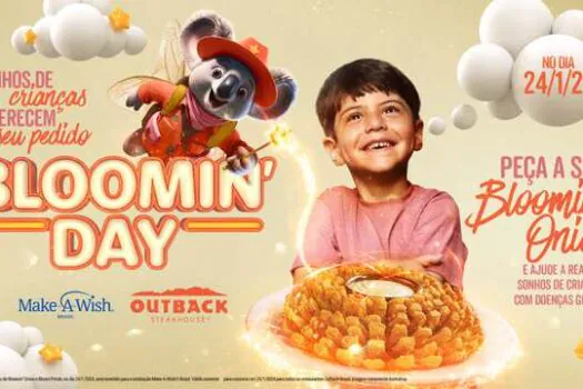 Outback promove a 17ª edição do Bloomin’ Day em parceria com a Make-A-Wish Brasil®