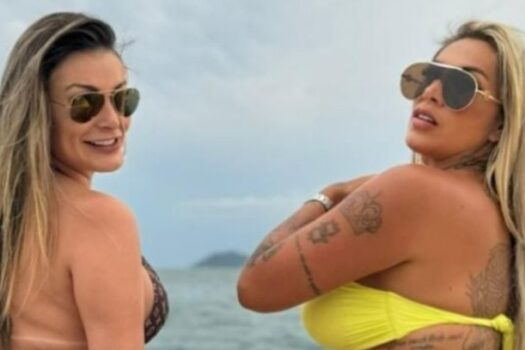 Andressa Urach diz que vive affair com Juju Ferrari