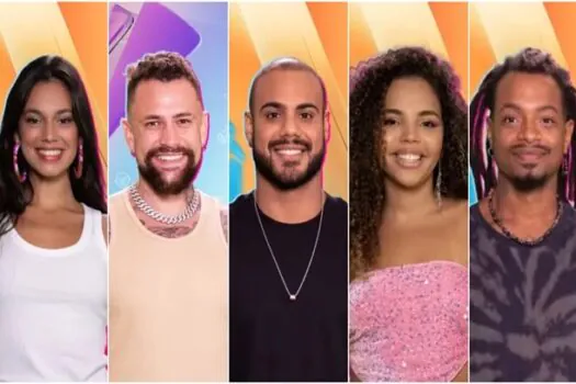 BBB: Alane, Vinicius, Pitel, Marcus e Luigi estão no Paredão