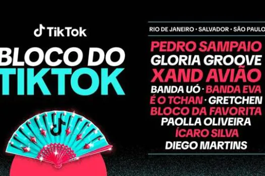 Carnaval 2024: Pedro Sampaio, Xand Avião e Gloria Groove puxam Bloco do TikTok pelo Brasil