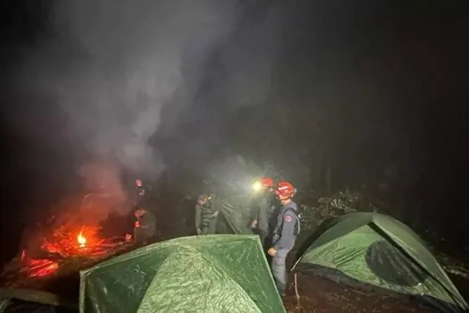 Bombeiros vão pernoitar na mata onde helicóptero caiu em SP