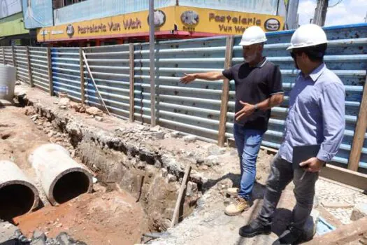 Obras de drenagem na Nova Estação aumentam capacidade de absorção da água das chuvas