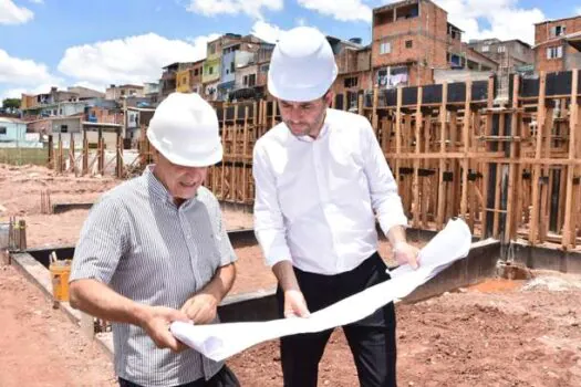 Obras de construção da creche Guarani avançam em Santo André