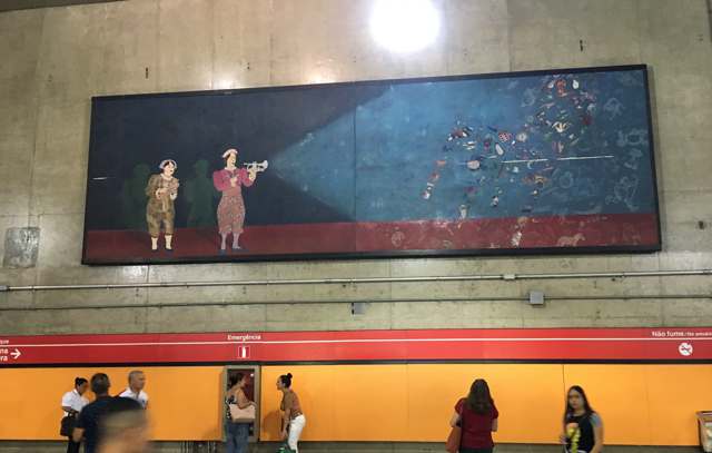 Obras expostas no Metrô de São Paulo serão restauradas