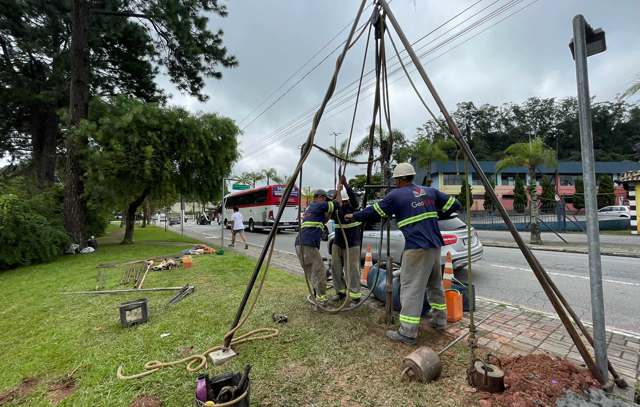 Ribeirão Pires inicia verificação de solo para nova etapa da obra do viaduto estaiado