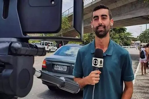 Repórter de afiliada da TV Globo é agredido e tem equipamento danificado em reportagem