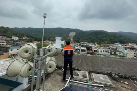 Guarujá recebe 2ª sirene do Governo de SP para emergências em temporais