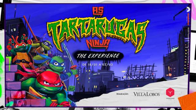 As Tartarugas Ninja: The Experience: exposição imersiva estreia em São Paulo