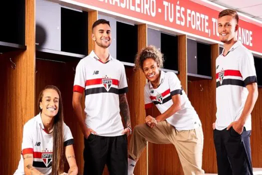 São Paulo lança novo uniforme e oficializa casa de apostas como patrocinador máster