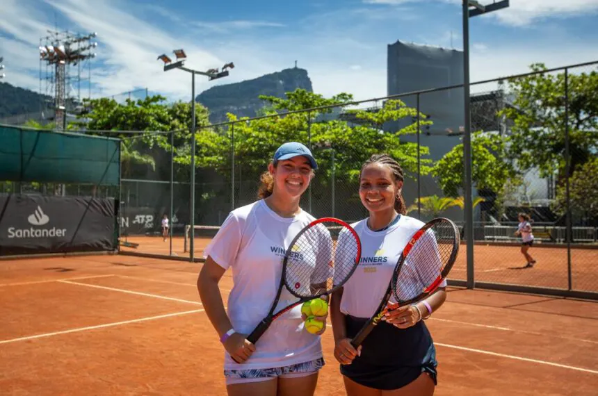 No Torneio Winners competem crianças que participam de projetos sociais apoiados pelo Rio Open