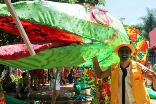 Foliões ocupam as ruas da capital no bloco Calango Careta