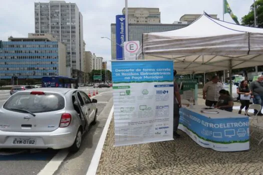 Santo André recebe drive-thru para descarte de eletroeletrônicos, pilhas, baterias e lâmpadas