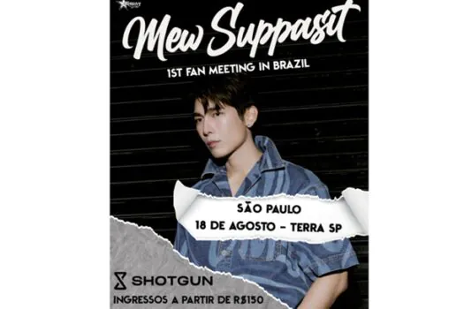 Astro tailandês de séries Boys Love, Mew Suppasit fará evento no Brasil