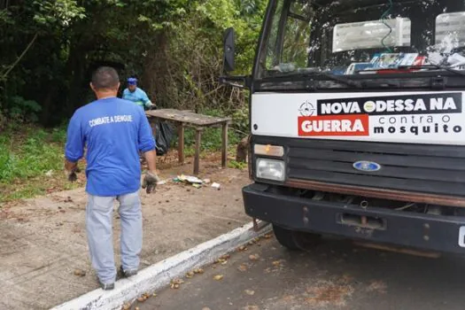 Zoonoses da Prefeitura de Nova Odessa faz ‘fumacê’ contra o mosquito da dengue