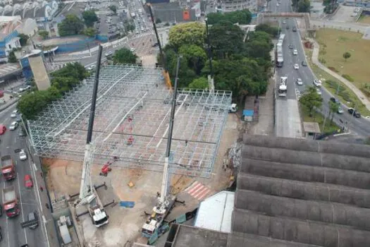 BRT-ABC avança na construção do novo Terminal São Bernardo