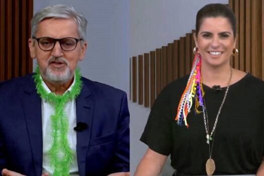 Jornalistas da GloboNews quebram protocolo e fazem programas fantasiados no Carnaval