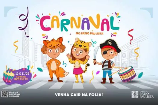 Bloquinho de Carnaval faz a folia no Shopping Pátio Paulista