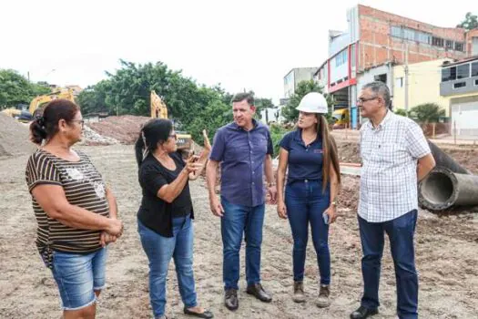 Em São Bernardo, canalização do córrego do Pq. Bandeirantes e Pq. Florestal avança