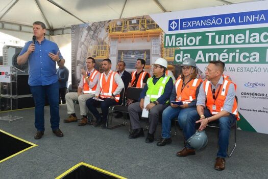 Tatuzão chega à futura estação Vila Formosa na expansão da Linha 2-Verde do Metrô