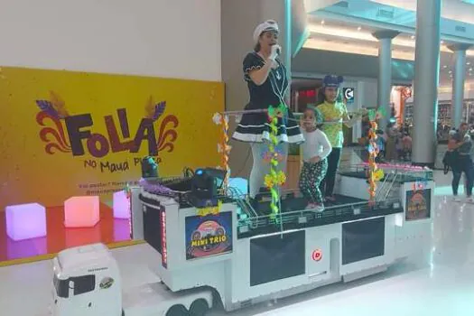 Carnaval do Mauá Plaza conta com mini trio elétrico para a criançada