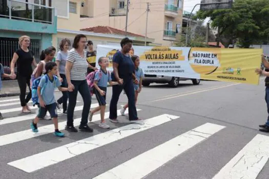 Santo André inicia Operação Volta às Aulas com foco na travessia segura