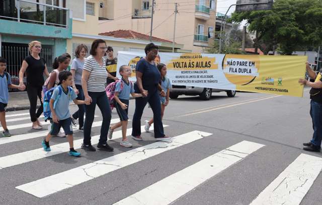 Santo André inicia Operação Volta às Aulas com foco na travessia segura