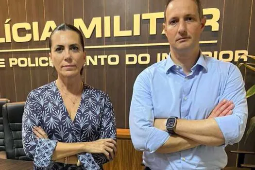 Ao lado de Derrite, Rosana Valle reforça combate ao crime organizado em Santos-SP