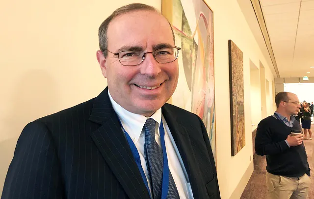 Federal Reserve Bank of Richmond President Thomas Barkin poses during a break at a Dallas Fed conference on technology in Dallas