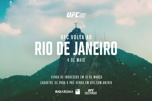 UFC volta ao Rio de Janeiro no dia 04 de maio