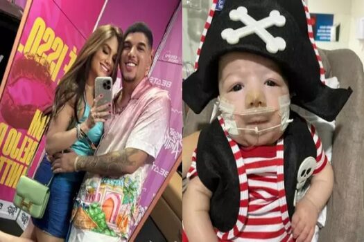 Esposa de Zé Vaqueiro fala sobre evolução de saúde do filho do casal