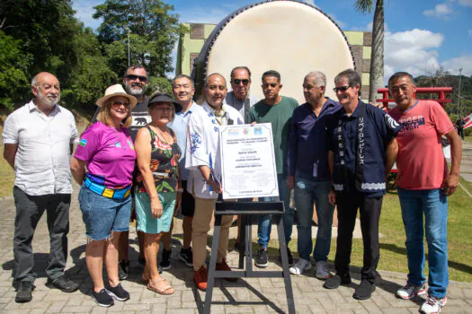 Ribeirão Pires homenageia sua colônia japonesa com monumento Oodaiko no Parque Oriental