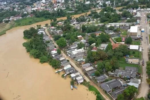 Após 17 dias subindo, Rio Acre está abaixo da cota de transbordo